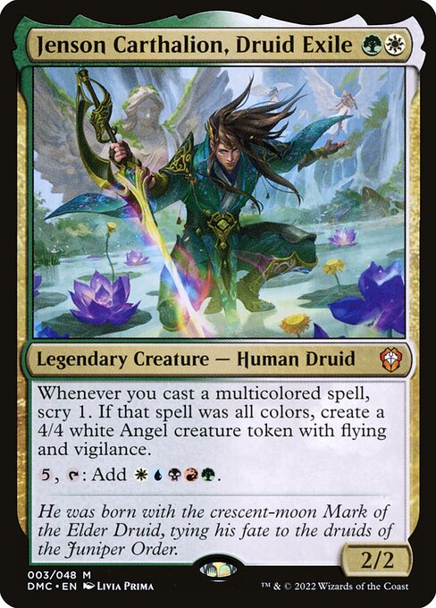 Jenson Carthalion, Druid Exile - Dominaria United Commander Mythic Card