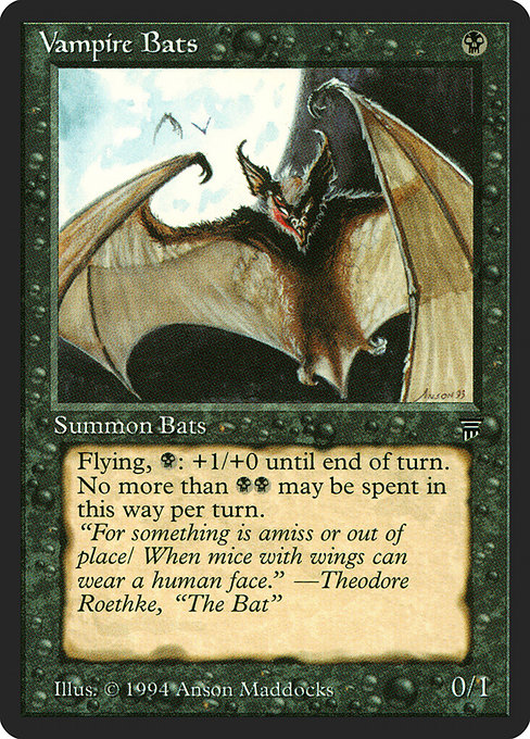 Vampire Bats - Legends Common Card