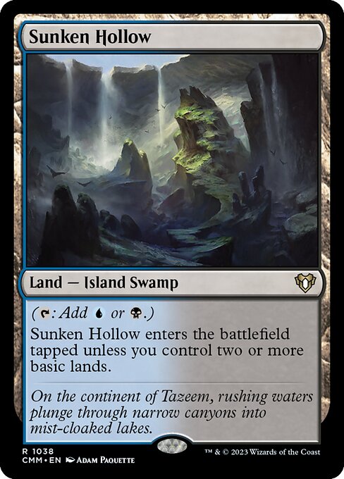 Sunken Hollow - Commander Masters Rare Card