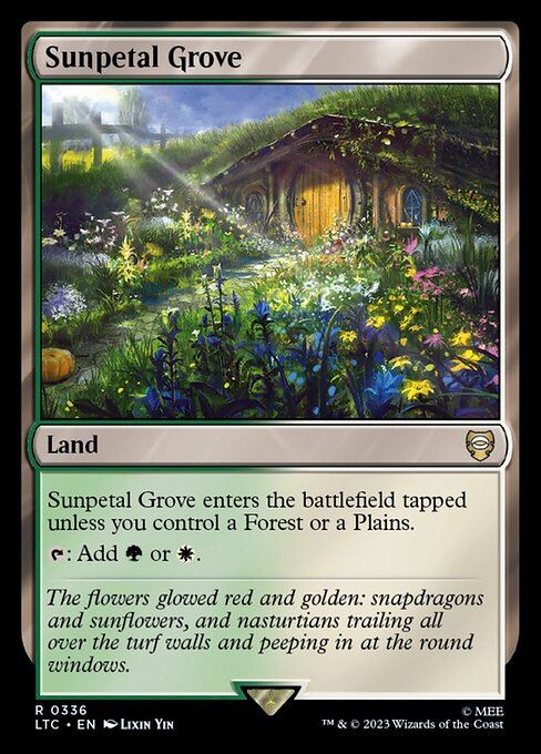 Sunpetal Grove - Tales of Middle-earth Commander Rare Card