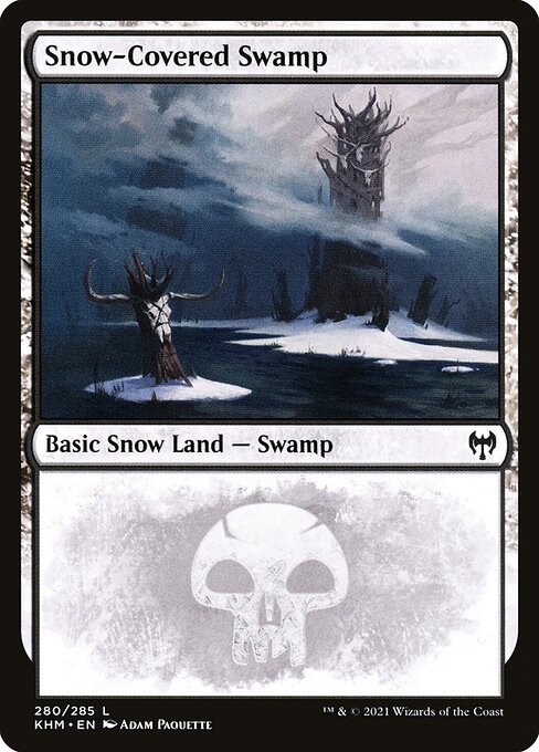 Snow-Covered Swamp - Kaldheim Common Card