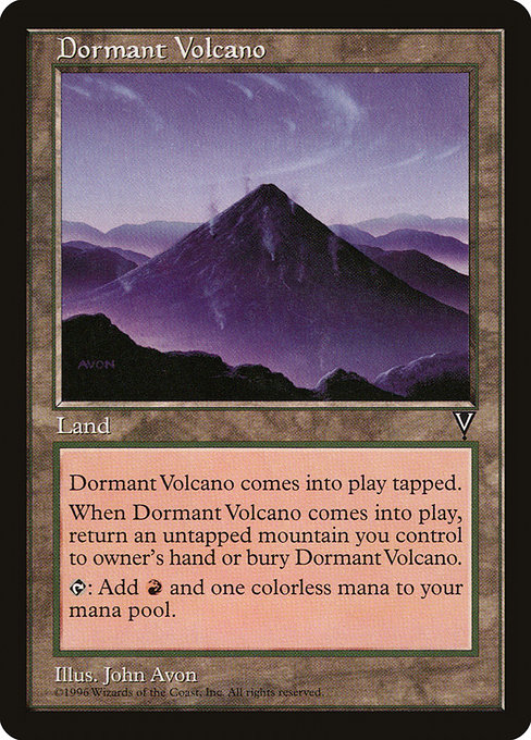 Dormant Volcano - Visions Uncommon Card