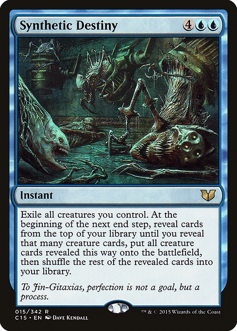 Synthetic Destiny - Commander 2015 Rare Card