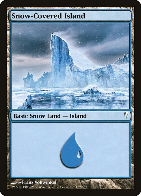 Snow-Covered Island - Coldsnap Common Card