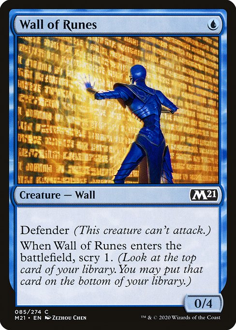 Wall of Runes - Core Set 2021 Common Card