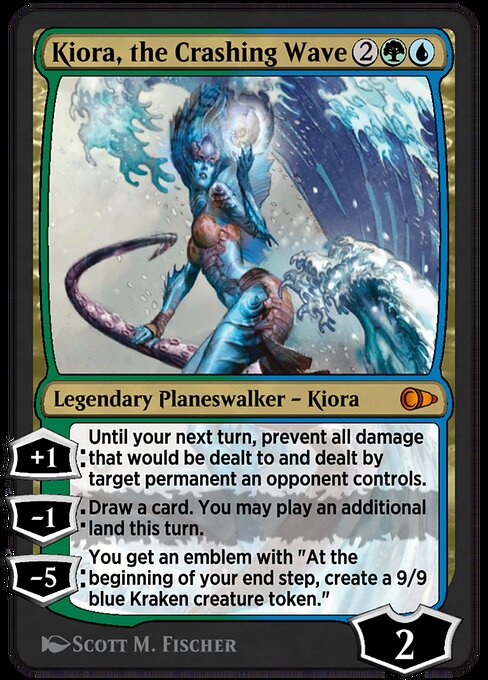 Kiora, the Crashing Wave - Pioneer Masters Mythic Card