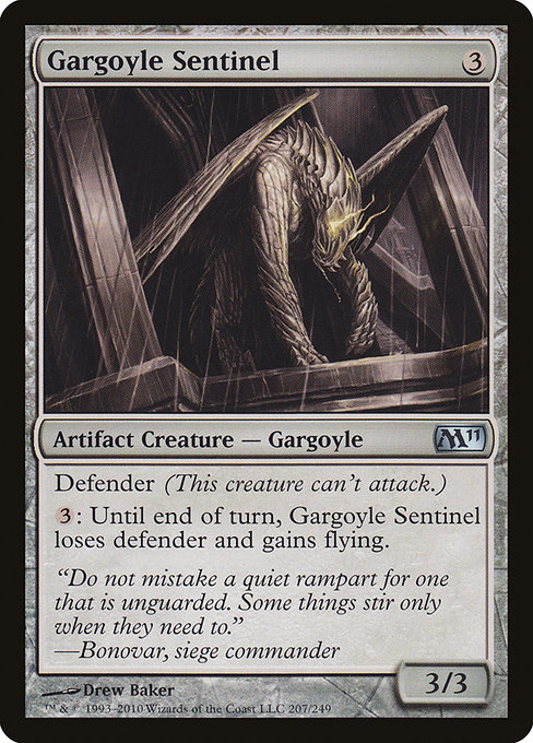 Gargoyle Sentinel - Magic 2011 Uncommon Card