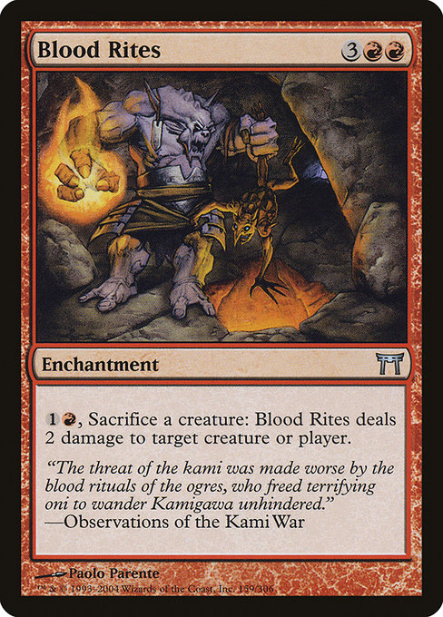 Blood Rites - Champions of Kamigawa Uncommon Card