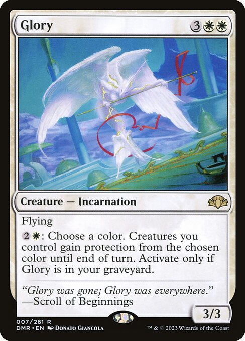 Glory - Dominaria Remastered Rare Card