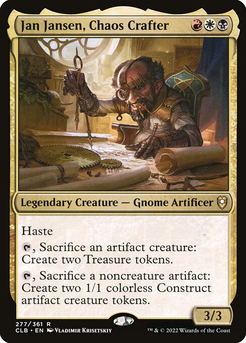 Jan Jansen, Chaos Crafter - Commander Legends: Battle for Baldur's Gate Rare Card