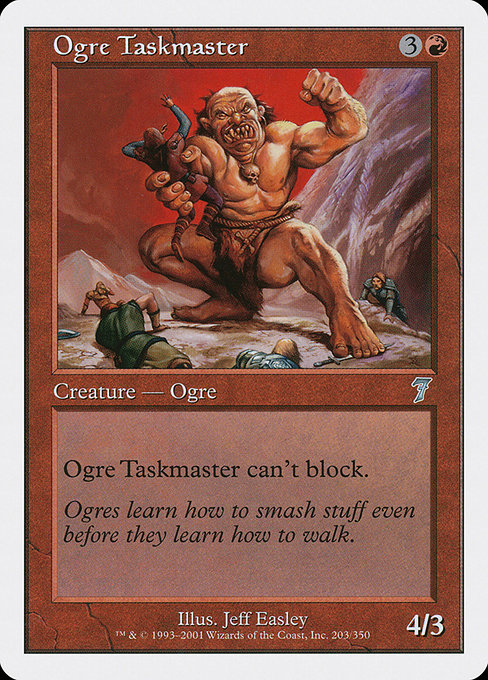 Ogre Taskmaster - Seventh Edition Uncommon Card