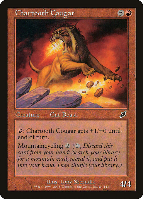 Chartooth Cougar - Scourge Common Card