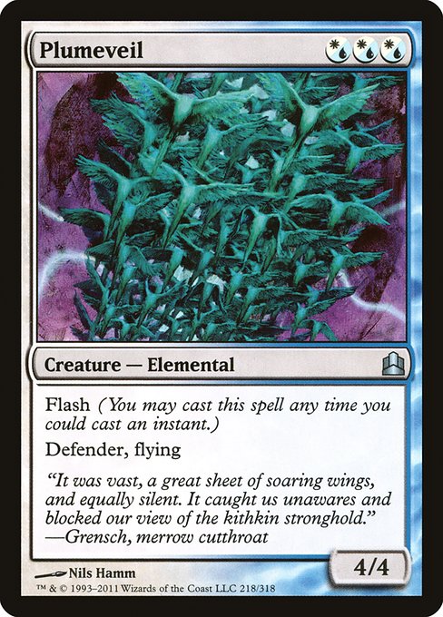Plumeveil - Commander 2011 Uncommon Card
