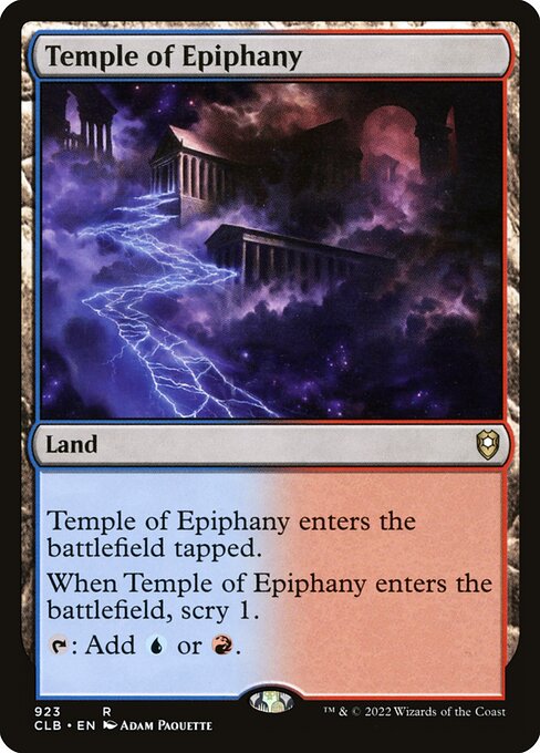Temple of Epiphany - Commander Legends: Battle for Baldur's Gate Rare Card
