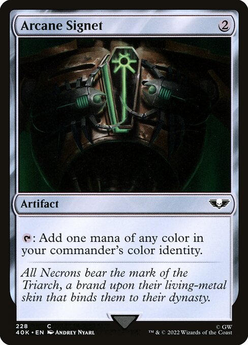 Arcane Signet - Warhammer 40,000 Commander Common Card
