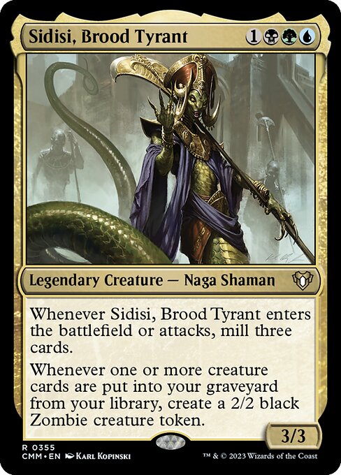 Sidisi, Brood Tyrant - Commander Masters Rare Card