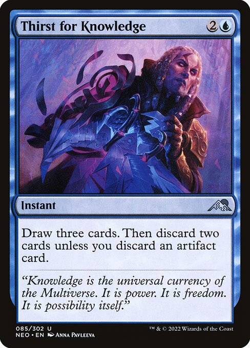 Thirst for Knowledge - Kamigawa: Neon Dynasty Uncommon Card