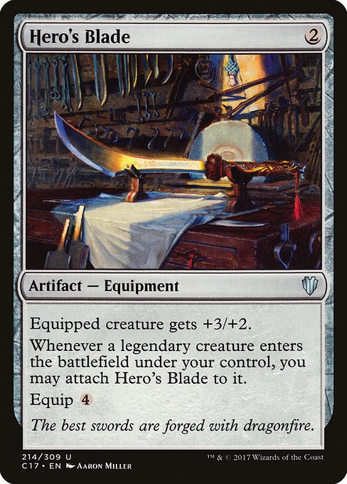 Hero's Blade - Commander 2017 Uncommon Card