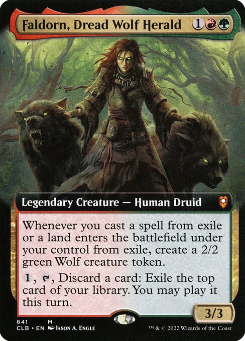Faldorn, Dread Wolf Herald - Commander Legends: Battle for Baldur's Gate Mythic Card