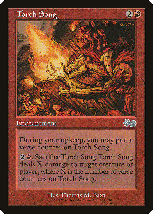 Torch Song - Urza's Saga Uncommon Card
