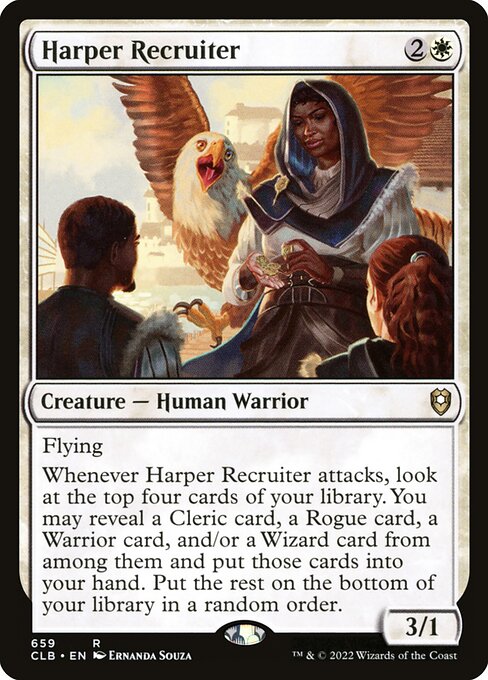 Harper Recruiter - Commander Legends: Battle for Baldur's Gate Rare Card