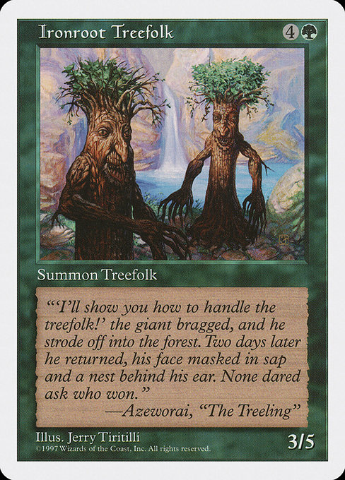 Ironroot Treefolk - Fifth Edition Common Card