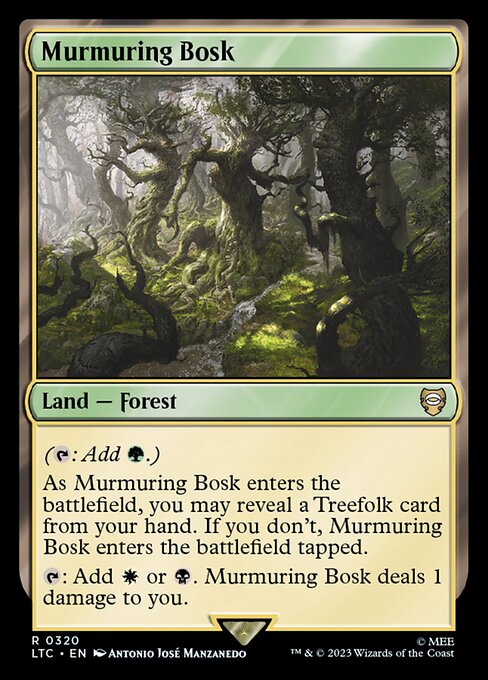 Murmuring Bosk - Tales of Middle-earth Commander Rare Card