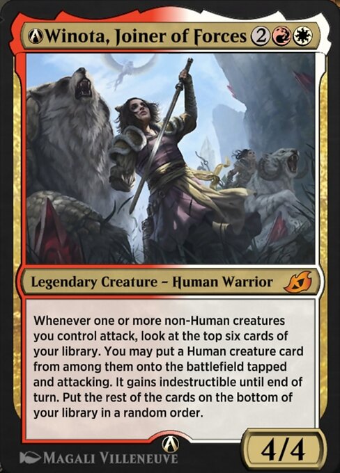 A-Winota, Joiner of Forces - Ikoria: Lair of Behemoths Mythic Card