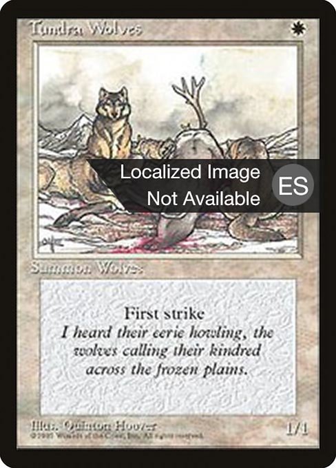 Tundra Wolves - Fourth Edition Foreign Black Border Common Card