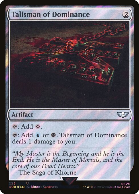 Talisman of Dominance - Warhammer 40,000 Commander Uncommon Card
