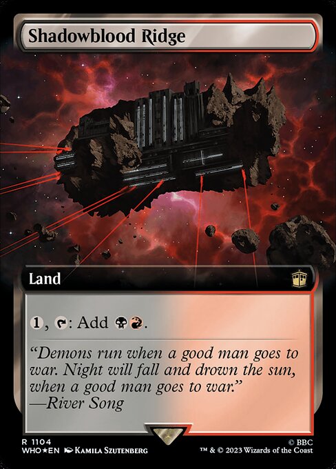 Shadowblood Ridge - Doctor Who Rare Card