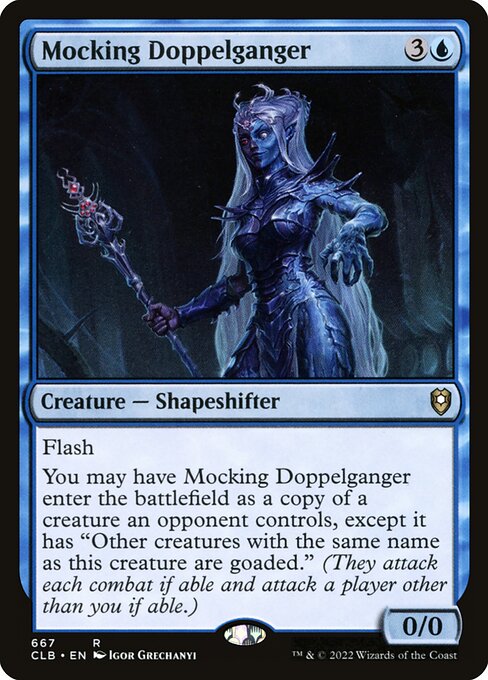 Mocking Doppelganger - Commander Legends: Battle for Baldur's Gate Rare Card