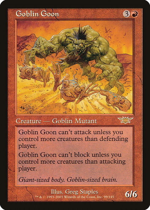 Goblin Goon - Legions Rare Card