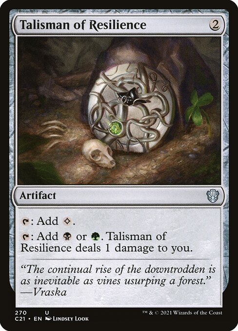Talisman of Resilience - Commander 2021 Uncommon Card