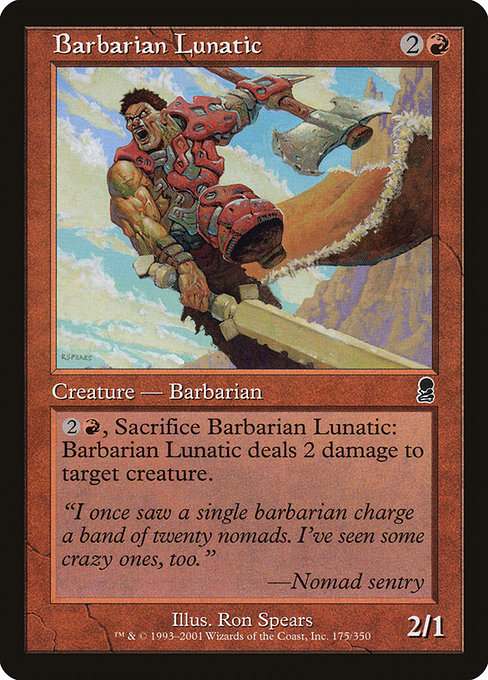 Barbarian Lunatic - Odyssey Common Card