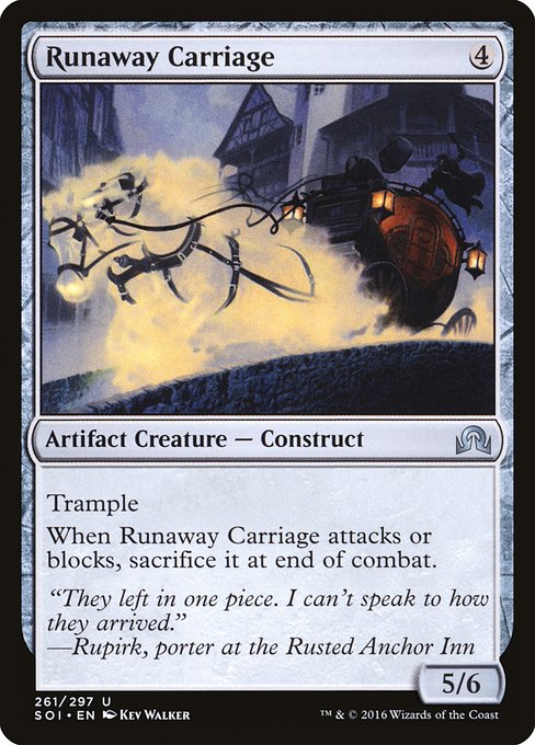 Runaway Carriage - Shadows over Innistrad Uncommon Card