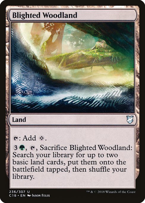 Blighted Woodland - Commander 2018 Uncommon Card