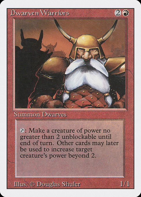 Dwarven Warriors - Revised Edition Common Card