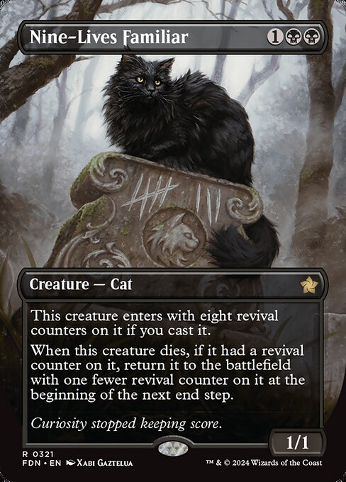 Nine-Lives Familiar - Foundations Rare Card