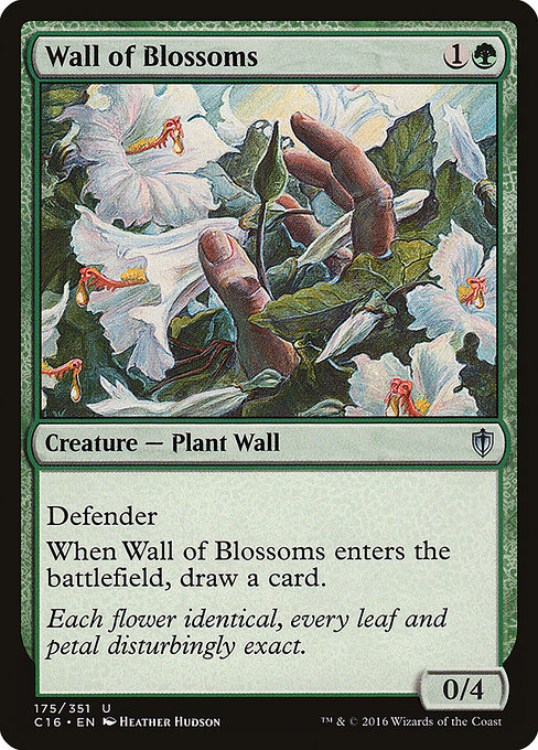 Wall of Blossoms - Commander 2016 Uncommon Card