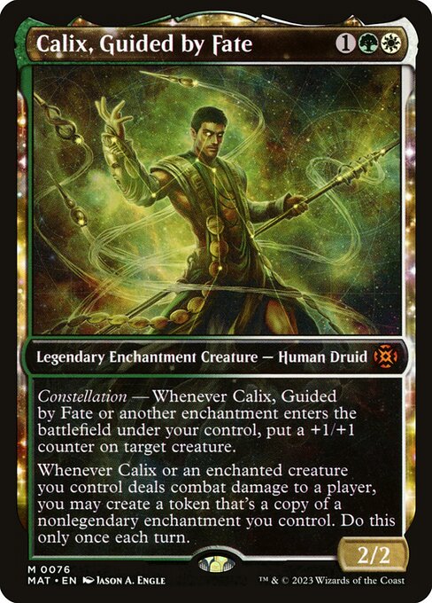 Calix, Guided by Fate - March of the Machine: The Aftermath Mythic Card