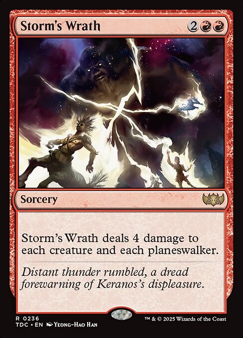 Storm's Wrath - Tarkir: Dragonstorm Commander Rare Card