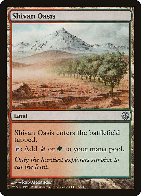 Shivan Oasis - Duel Decks: Phyrexia vs. the Coalition Uncommon Card