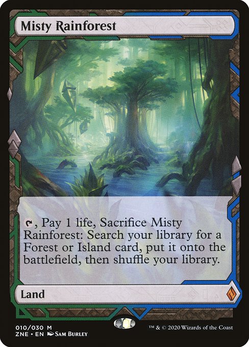 Misty Rainforest - Zendikar Rising Expeditions Mythic Card