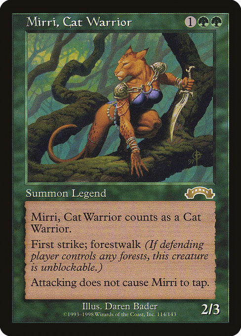 Mirri, Cat Warrior - Exodus Rare Card