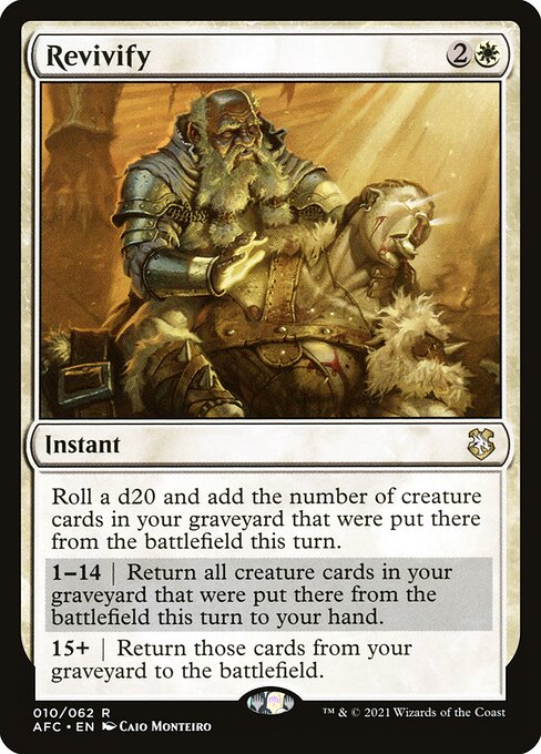 Revivify - Forgotten Realms Commander Rare Card