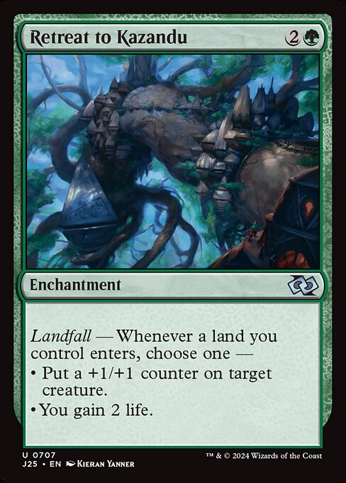 Retreat to Kazandu - Foundations Jumpstart Uncommon Card