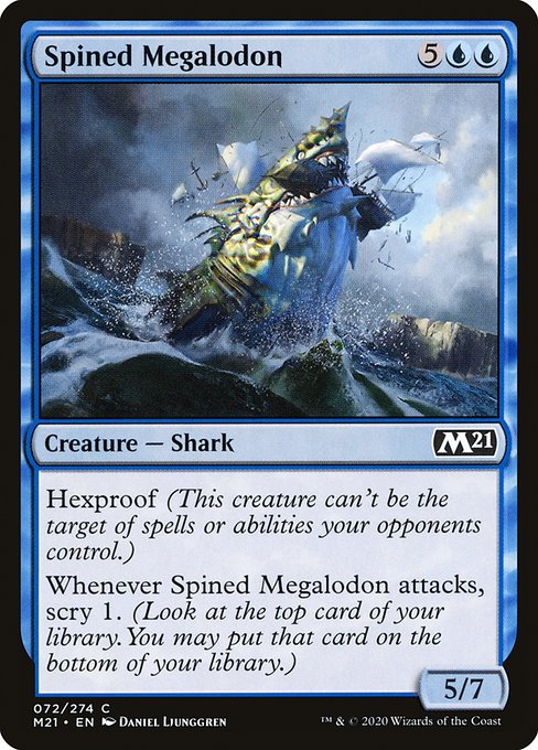 Spined Megalodon - Core Set 2021 Common Card