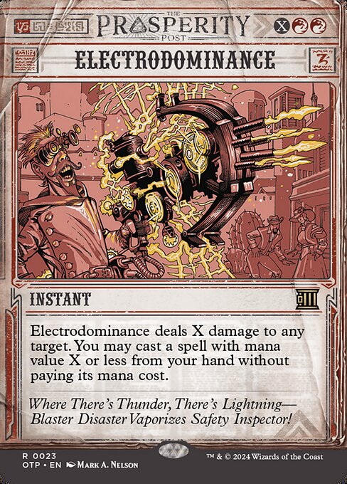 Electrodominance - Breaking News Rare Card