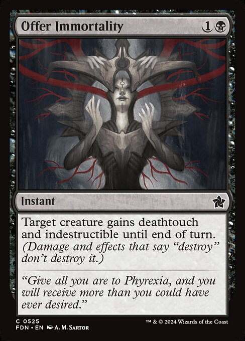 Offer Immortality - Foundations Common Card